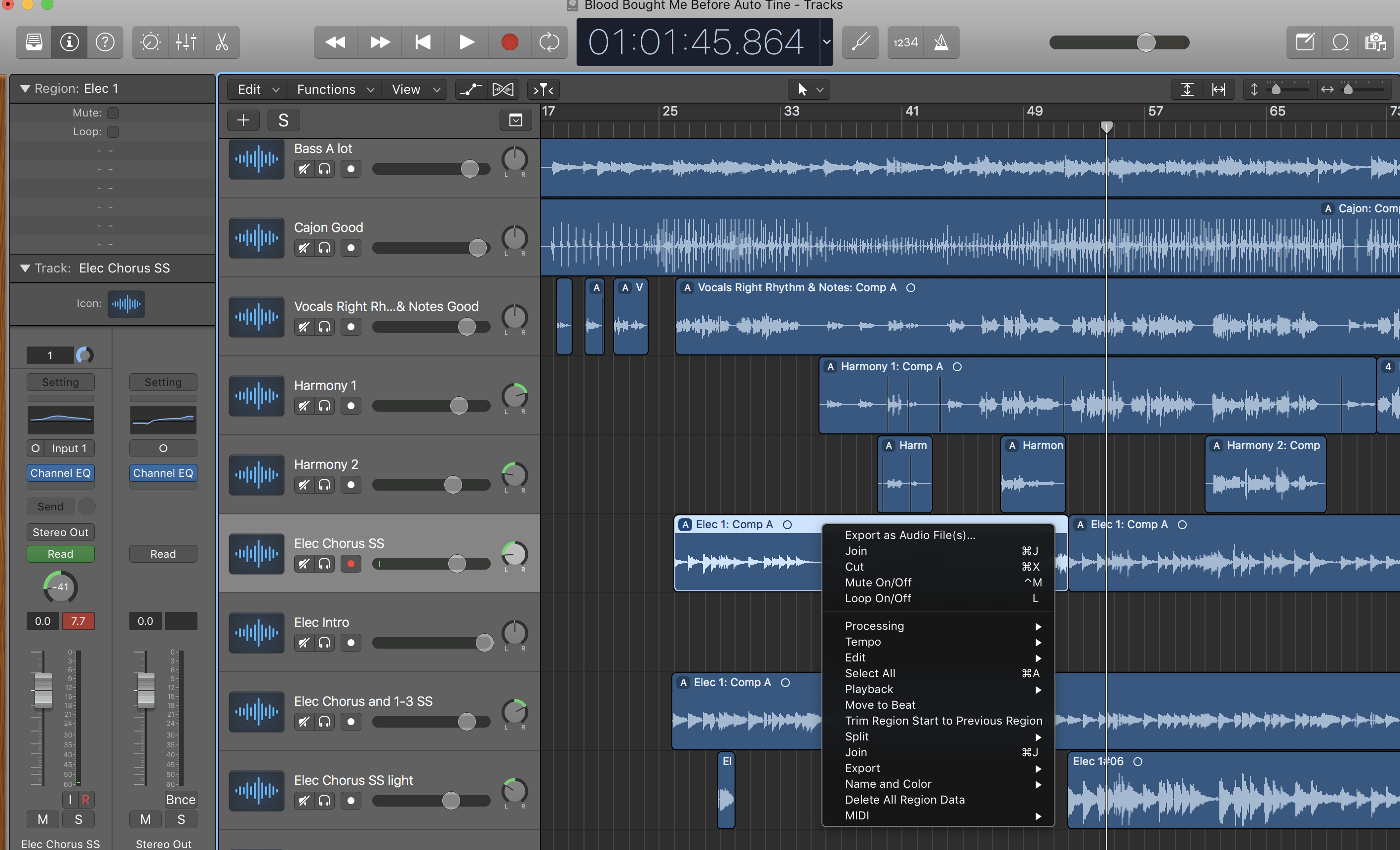 threat Can't read or write aisle Can't Flatten and Merge - Logic Pro - Logic Pro Help